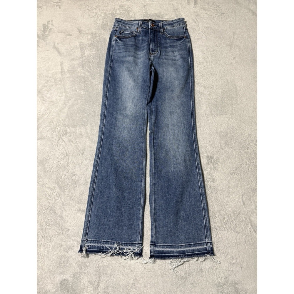 Judy Blue Slim Bootcut Womens 5 Jeans Blue Stretch Western High Rise 27x30.5